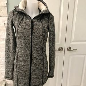 Bench fitted hooded fur lined sporty jacket